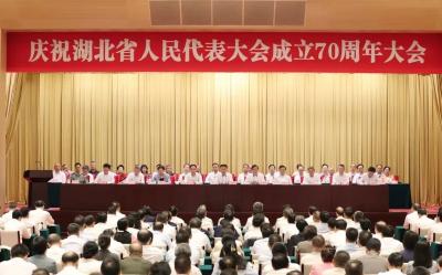 庆祝湖北省人民代表大会成立70周年大会举行