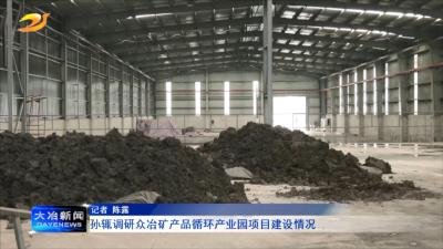 孙辄调研众冶矿产品循环产业园项目建设情况