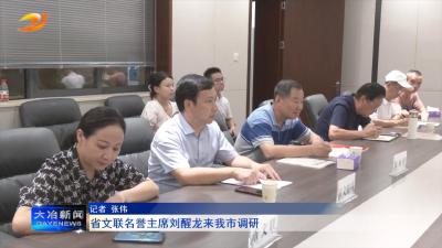 省文联名誉主席刘醒龙来我市调研