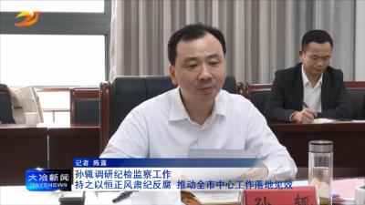 孙辄调研纪检监察工作 

持之以恒正风肃纪反腐 推动全市中心工作落地见效