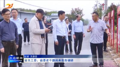 省关工委、省委老干部局来我市调研