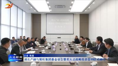 湖北产融与展旺集团基金设立暨奕元达战略投资签约仪式举行