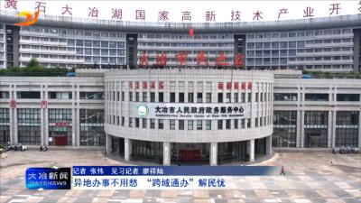 异地办事不用愁  “跨域通办”解民忧