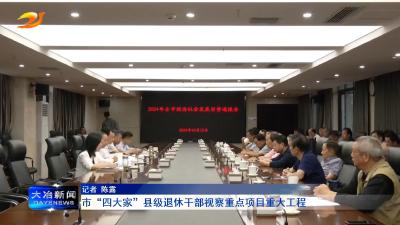 市“四大家”县级退休干部视察重点项目重大工程