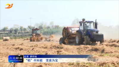 “秸”尽所能 变废为宝