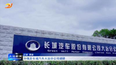 孙辄赴长城汽车大冶分公司调研