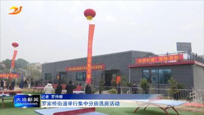 罗家桥街道举行集中分房选房活动