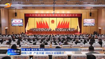 融圈入群 产业兴城 2025大冶这样干