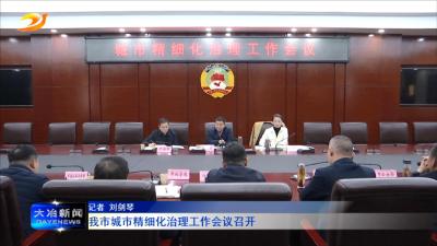 我市城市精细化治理工作会议召开