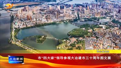 市“四大家“领导参观大冶建市三十周年图文展