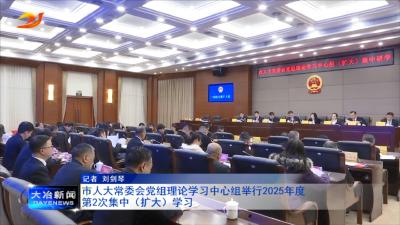 市人大常委会党组理论学习中心组举行2025年度第2次集中（扩大）学习