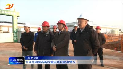 市领导调研高新区重点项目建设情况