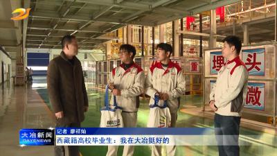 西藏籍高校毕业生：我在大冶挺好的