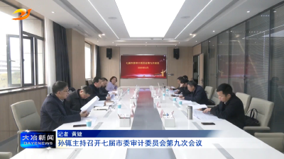 孙辄主持召开七届市委审计委员会第九次会议