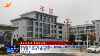 金湖绿色循环经济产业园：吹响复工复产“集结号” 大干快上冲刺“开门红”