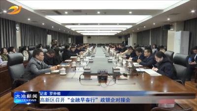 高新区召开“金融早春行”政银企对接会