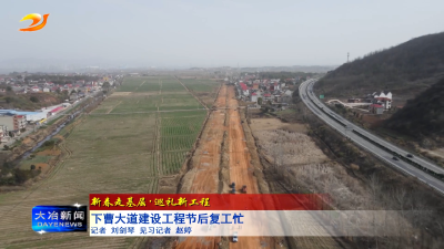 下曹大道建设工程节后复工忙