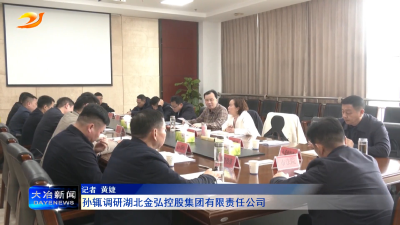 孙辄调研湖北金弘控股集团有限责任公司
