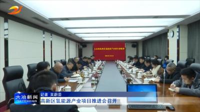 高新区氢能源产业项目推进会召开