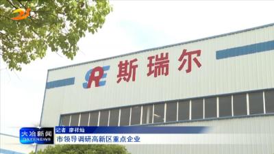 市领导调研高新区重点企业