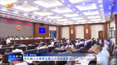 市七届人大常委会第三十次会议召开