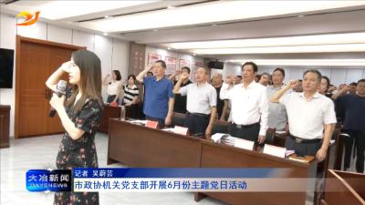 市政协机关党支部开展6月份主题党日活动