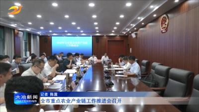 全市重点农业产业链工作推进会召开
