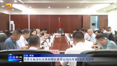 市委全面深化改革和财经委员会2025年第2次会议召开