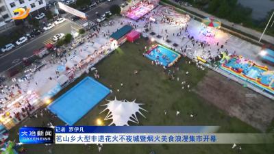 茗山乡大型非遗花火不夜城暨烟火美食浪漫集市开幕