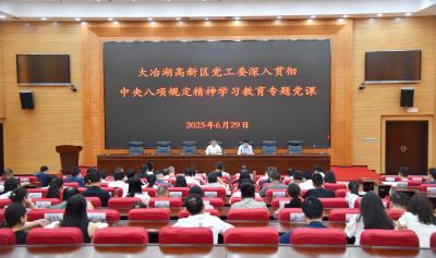 推动学习教育走深走实 以优良作风助推高新区高质量发展