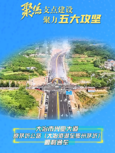 【聚焦支点建设 聚力五大攻坚】大冶市兴业大道——原茅圻公路（大冶港湖至鄂州茅圻）顺利通车