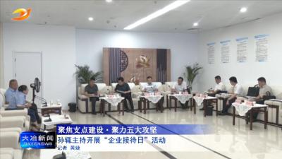 孙辄主持开展“企业接待日”活动