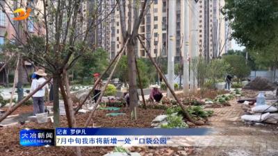7月中旬我市将新增一处“口袋公园” 