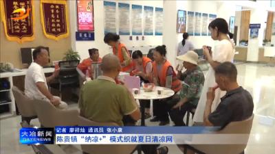 陈贵镇“纳凉+”模式织就夏日清凉网