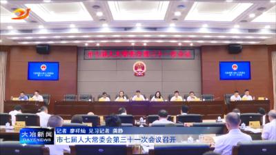 市七届人大常委会第三十一次会议召开