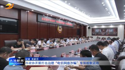 市政协开展打击治理“电信网络诈骗”专项视察活动