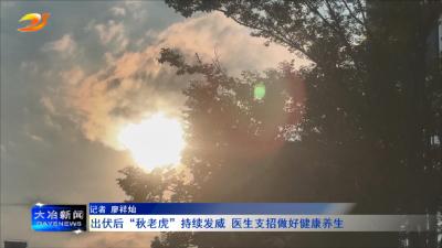 出伏后“秋老虎”持续发威 医生支招做好健康养生