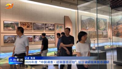 2025年度“中国调查·社科强县计划”项目调研组来我市调研