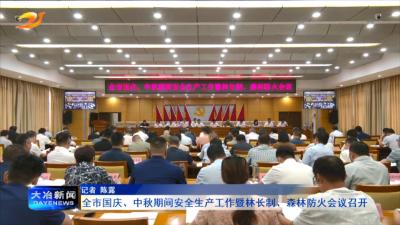 全市国庆、中秋期间安全生产工作暨林长制、森林防火会议召开