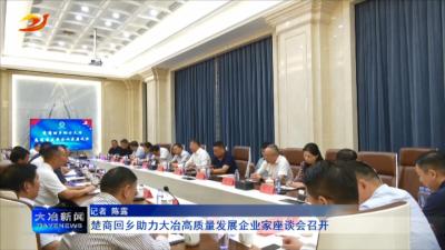 楚商回乡助力大冶高质量发展企业家座谈会召开