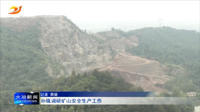 孙辄调研矿山安全生产工作