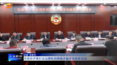 
市政协开展打击治理“电信网络诈骗”专项视察活动