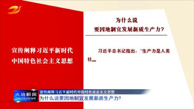 为什么说要因地制宜发展新质生产力?