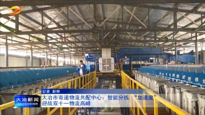 大冶市寄递物流共配中心：智能分拣 “加速度” 迎战双十一物流高峰