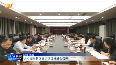 大冶湖高新区重点项目推进会召开