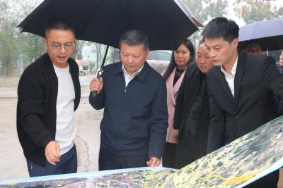 潘小进赴华鑫实业调研 合力推动华鑫精品板材项目快建设快达产