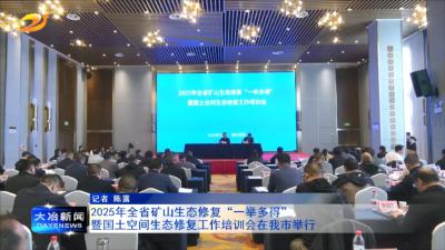 2025年全省矿山生态修复“一举多得”暨国土空间生态修复工作培训会在我市举行