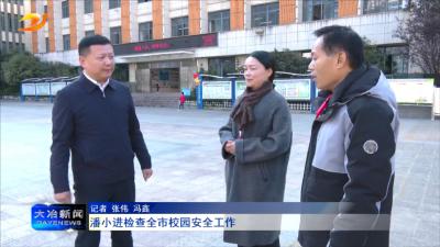 潘小进检查全市校园安全工作