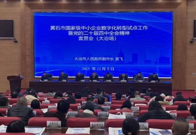 我市举办“数字赋能，智造大冶”政策宣贯会 多家企业现场签约共推数字化转型