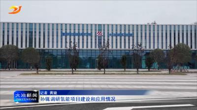 孙辄调研氢能项目建设和应用情况